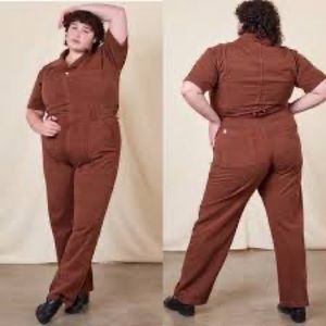 Big bud press short sleeve jumpsuit fudge brown